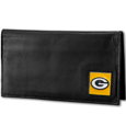 Green Bay Packers Deluxe Leather Checkbook Cover
